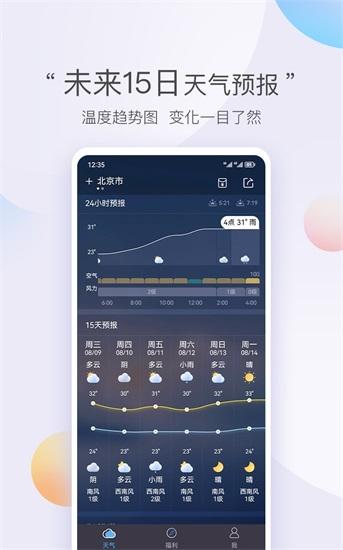 墨迹天气极速版app