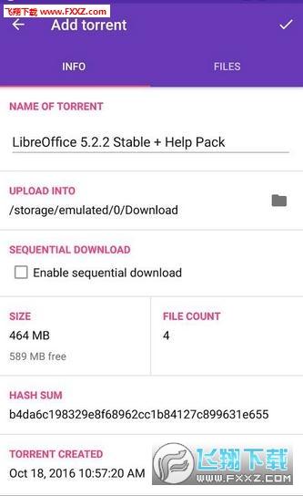 LibreTorrent app